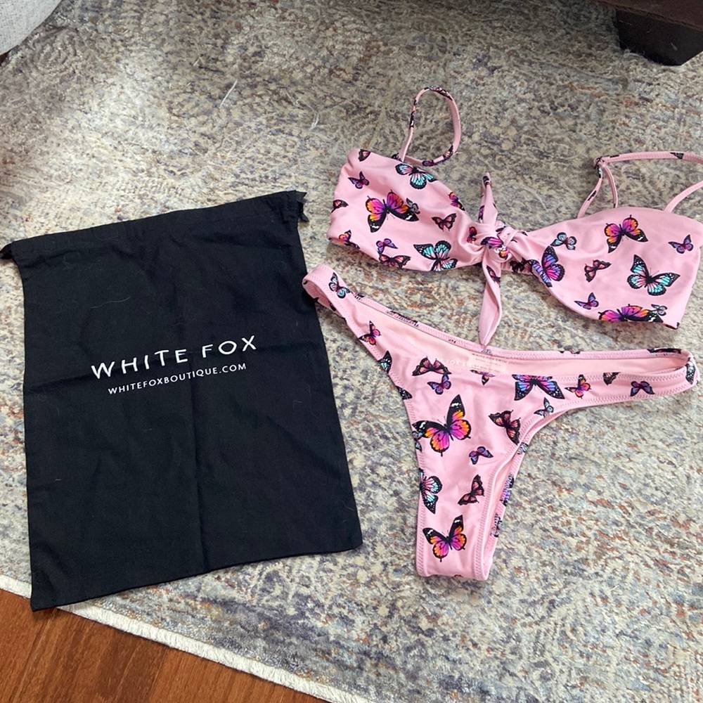 White Fox Boutique Copacabana Bikini Butterfly Print